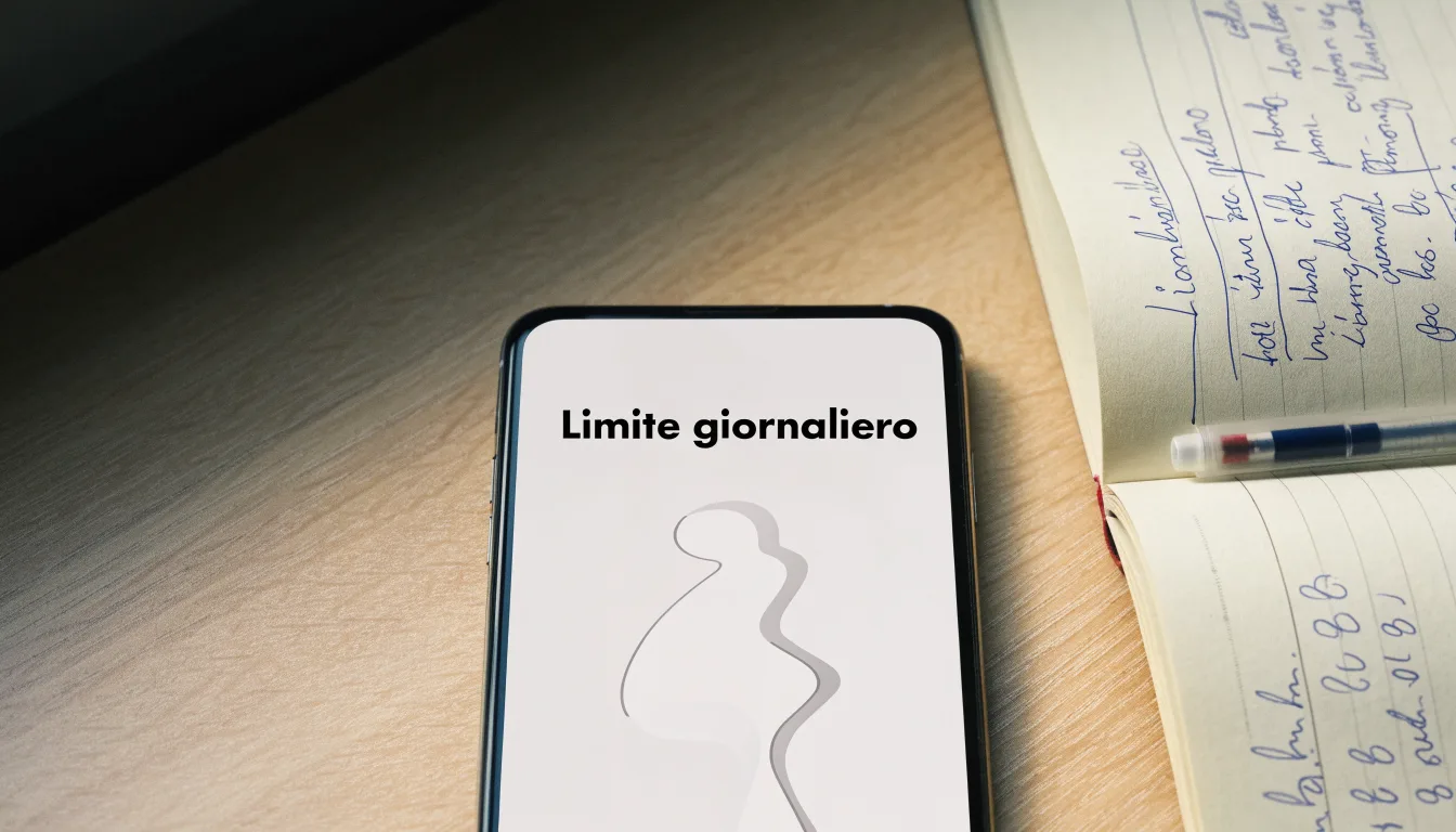 Un foglio di concessione in carta con un timbro rosso, appoggiato su una scrivania di legno accanto a una penna