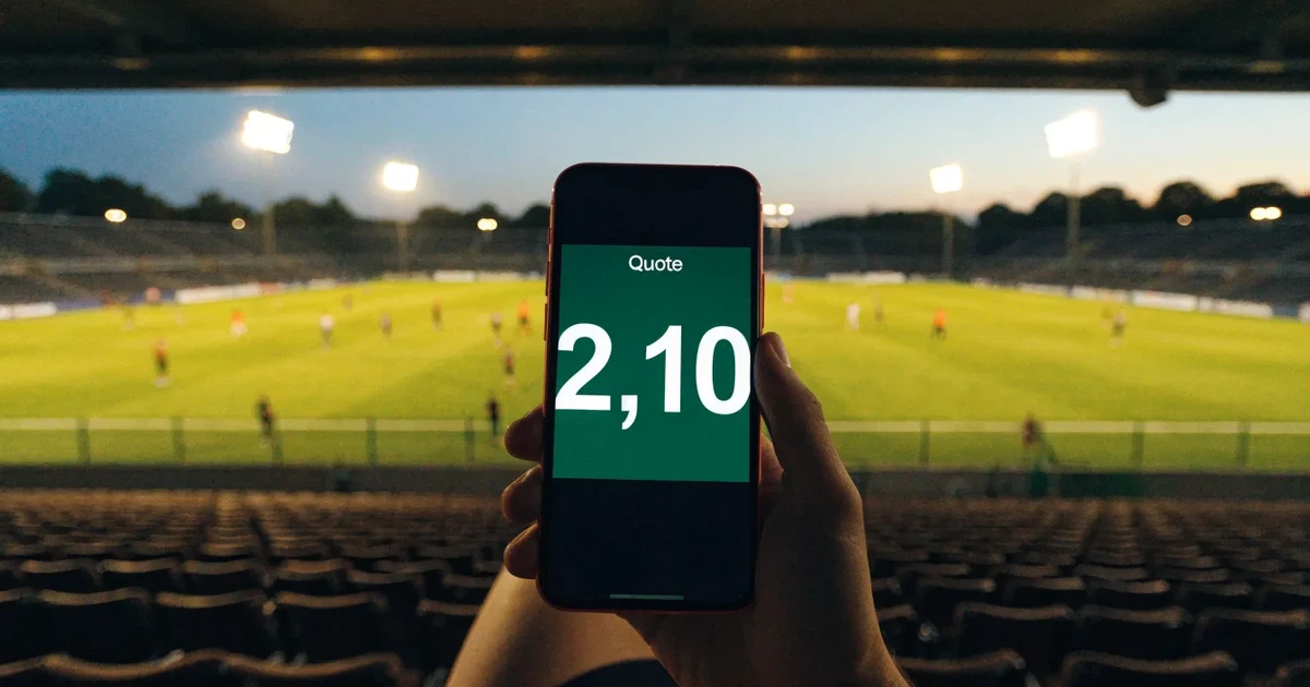 Un tabellone elettronico di uno stadio con il risultato a metà del secondo tempo, visto dalle tribune