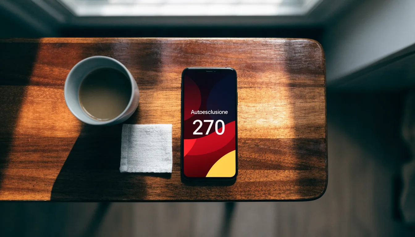 Un documento di identità appoggiato accanto a uno smartphone con un timer sullo schermo, su un tavolo da cucina