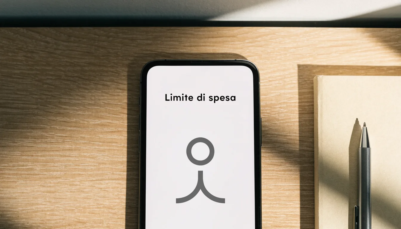 Un foglio di concessione in carta con un timbro rosso, appoggiato su una scrivania di legno accanto a una penna
