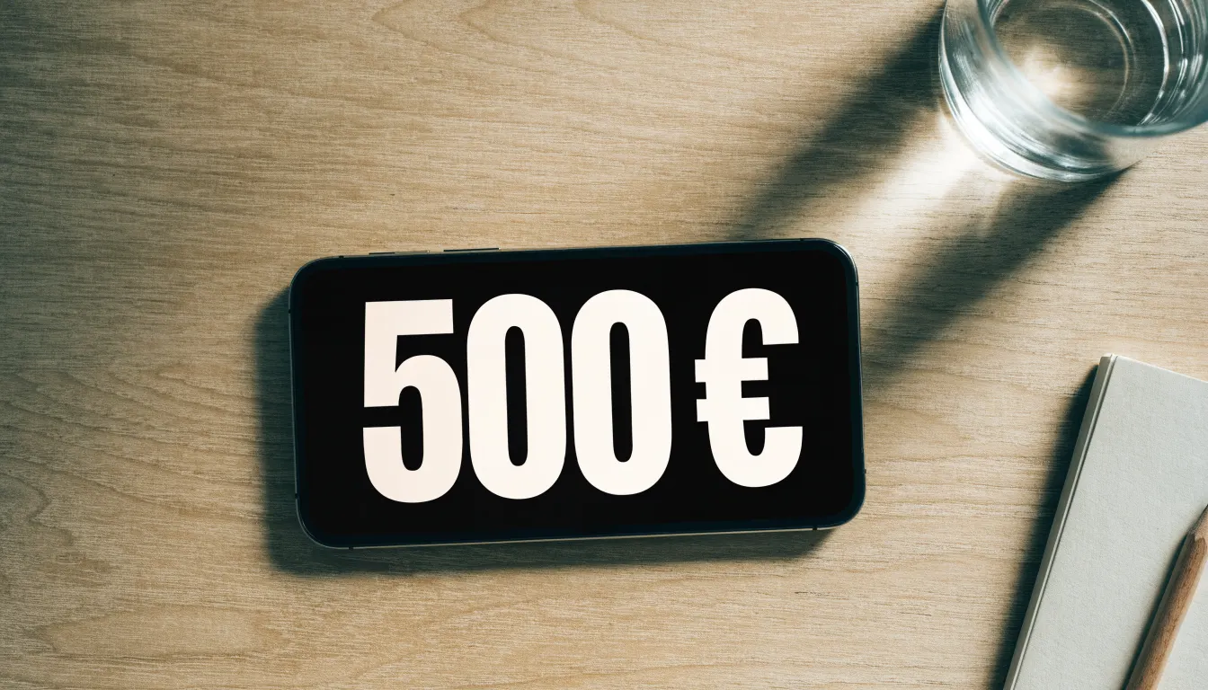 Un foglio di concessione in carta con un timbro rosso, appoggiato su una scrivania di legno accanto a una penna